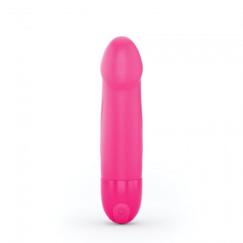 Вібратор Dorcel Real Vibration S Magenta 2.0, детальний вигляд збоку, акцент на вигнутій формі для точки G