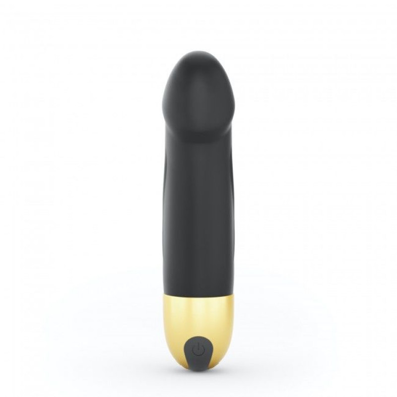 Упаковка вібратора Dorcel Real Vibration S Gold 2.0 – елегантний золотистий бокс