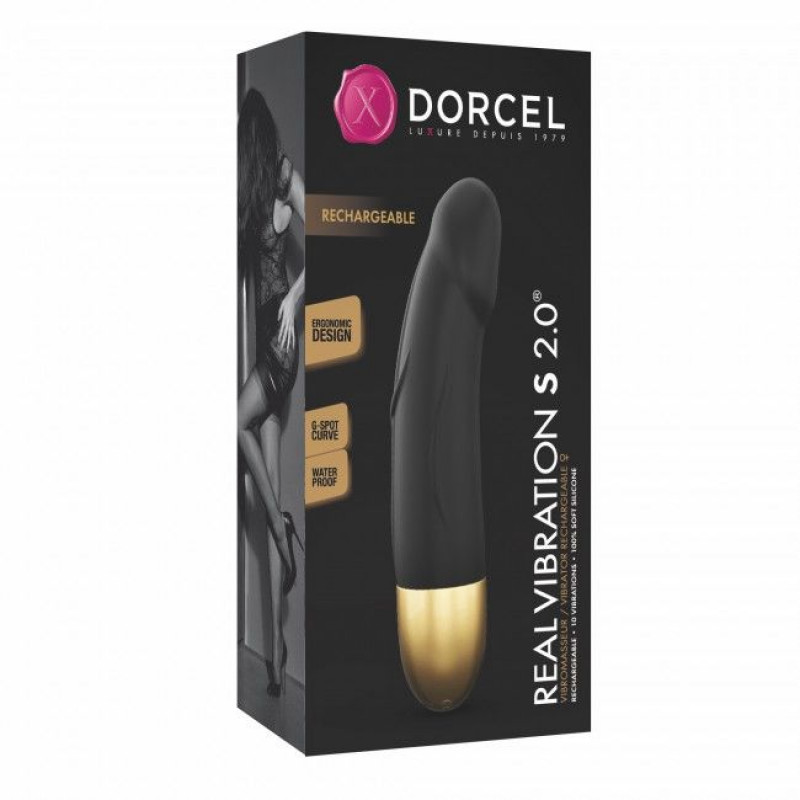 Текстура поверхні вібратора Dorcel Real Vibration S Gold 2.0 – гладка та шовковиста