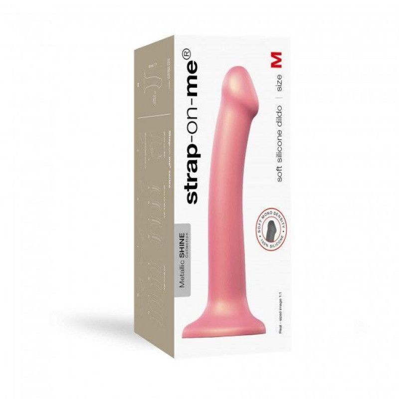 Комплектація насадки для страпону Strap-On-Me Mono Density Dildo Rose M, демонстрація всіх елементів