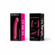 Вібратор Dorcel Real Vibration M Magenta 2.0 - крупний план головки, що вказує на рельєф для стимуляції точки G, яскравий насичений рожевий колір