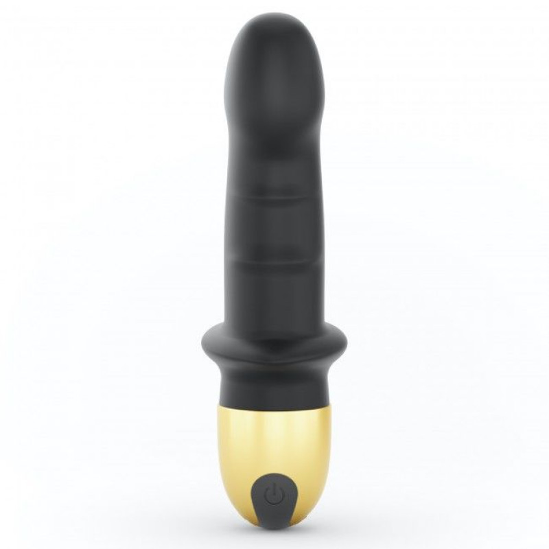 Вібратор Dorcel Mini Lover Black 2.0 збоку, акцент на вигині для точки G