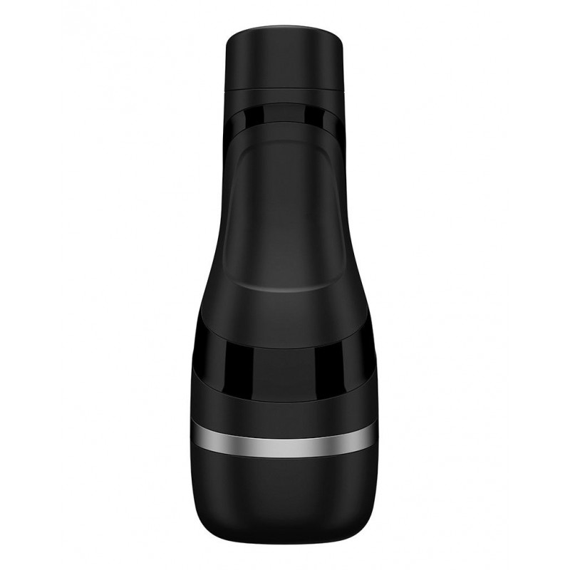 Крупний план текстури матеріалу мастурбатора Satisfyer Men Classic Silver, що передає його м'якість та ніжність