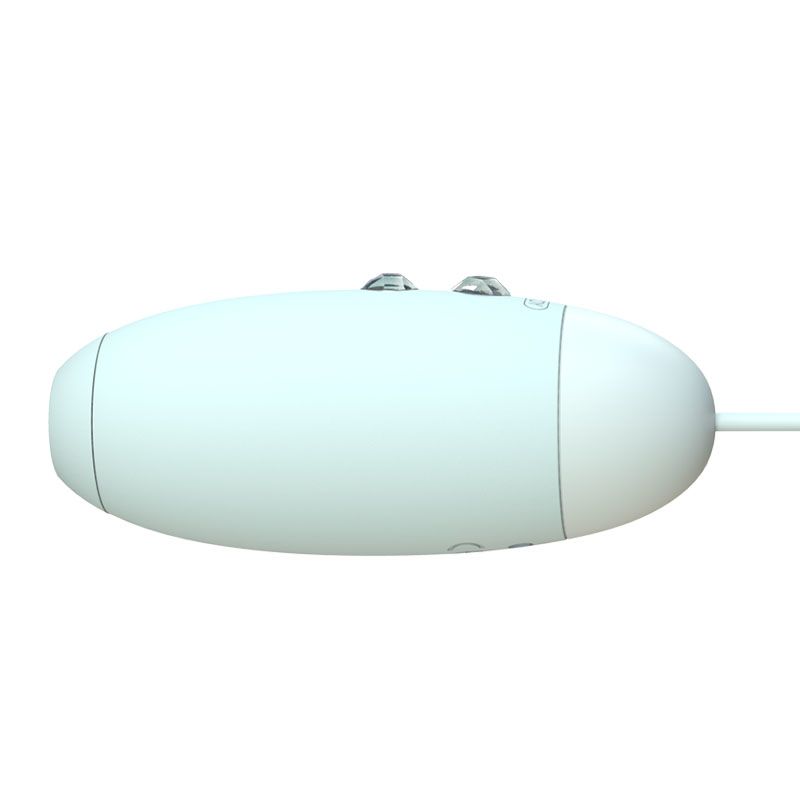 Вакуумний стимулятор KISSTOY Miss VV Cyan, вид збоку, що демонструє ергономічну форму