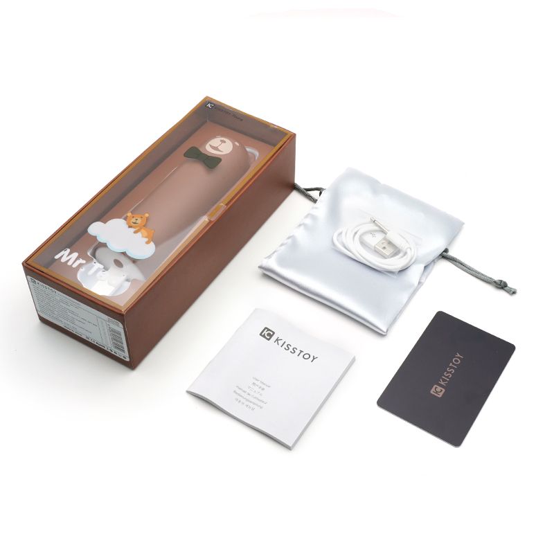 Вібратор KISSTOY Mr.Ted: реалістичний дизайн, рожеве морозиво