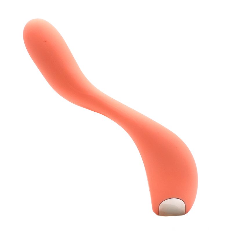 Парний вібратор KISSTOY Martin Orange, демонстрація розміру, порівняння з рукою