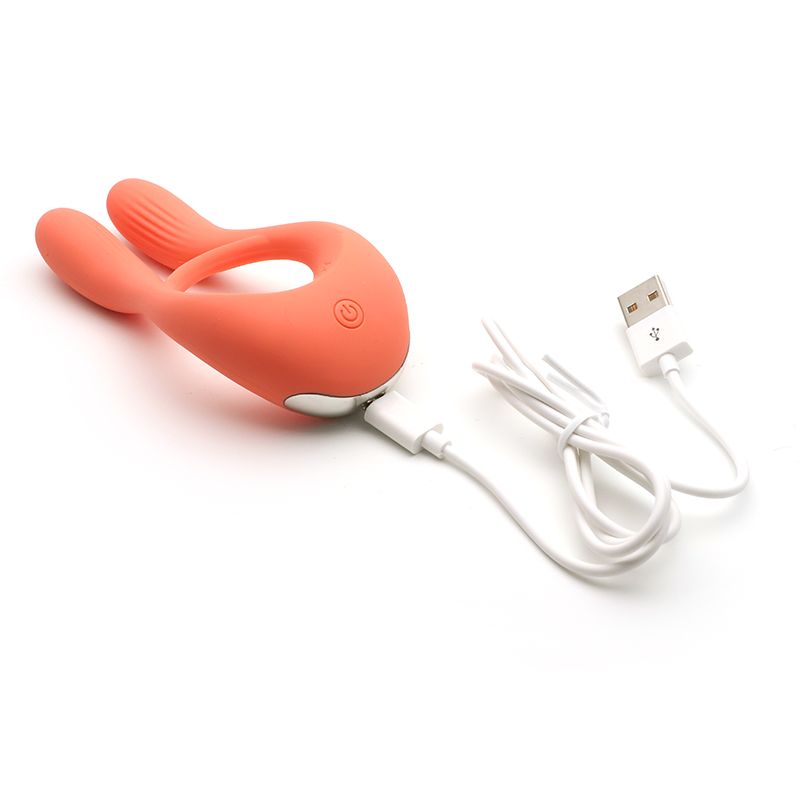 Парний вібратор KISSTOY Martin Orange, аксесуари, можливо, зарядний пристрій або інструкція