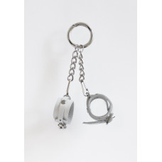 Брелок Наручники Feral Feelings Білий Пряжка — Keks-Hub