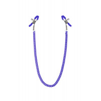 Зажимы для сосков Feral Feelings Classic с цепочкой, фиолетовые