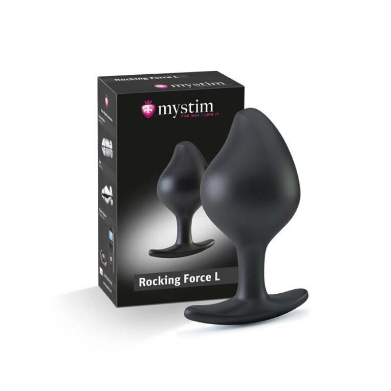 Анальна пробка Mystim Rocking Force L силіконова, розмір