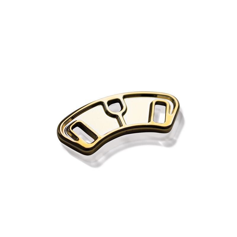 Клітка для члена Mystim Pubic Enemy No 1 - Gold Edition, текстура металу, гладка поверхня