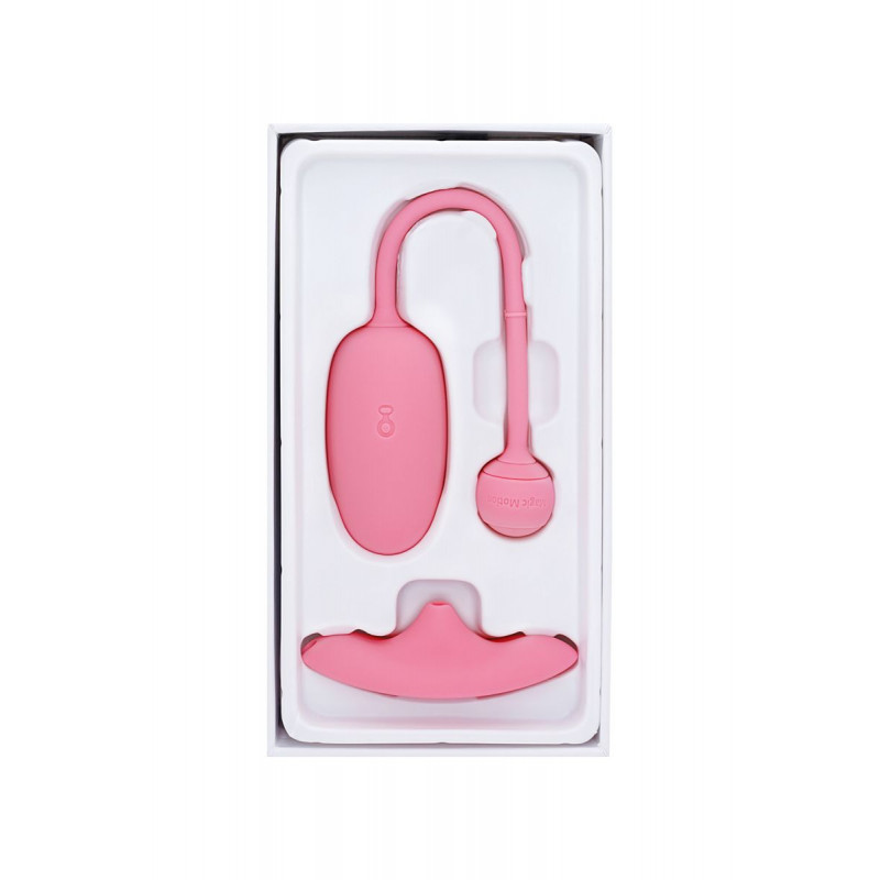 Жінка користується смарт-тренажером Кегеля Magic Motion Kegel Coach, результат