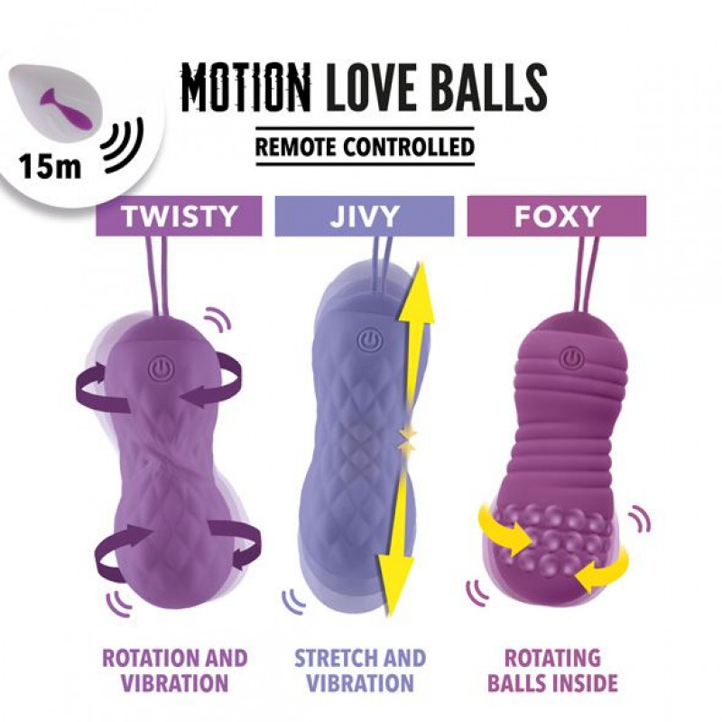 Упаковка вагінальних кульок FeelzToys Motion Love Balls Jivy