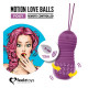 Вагінальні кульки FeelzToys Motion Love Balls Foxy збоку, демонструючи перлинну текстуру
