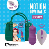 Вагинальные шарики FeelzToys Motion Love Balls Foxy с жемчужным массажем, пульт ДУ, 7 режимов