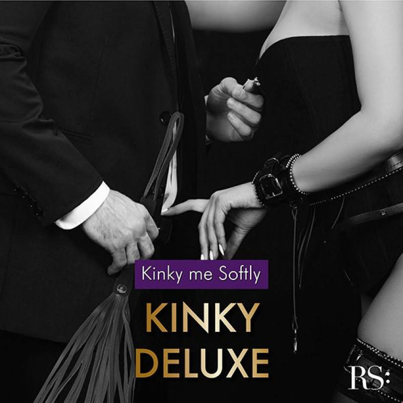 Набір для БДСМ RIANNE S Kinky Me Softly Black: стильний вигляд, чорний колір, брендування