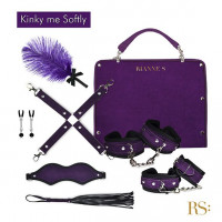 Подарочный набор для БДСМ RIANNE S Kinky Me Softly Purple, 8 предметов