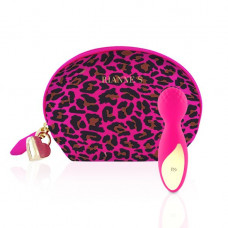 Мінівібромасажер Rianne S Lovely Leopard Pink, 10 режимів, мед.силікон з чохлом