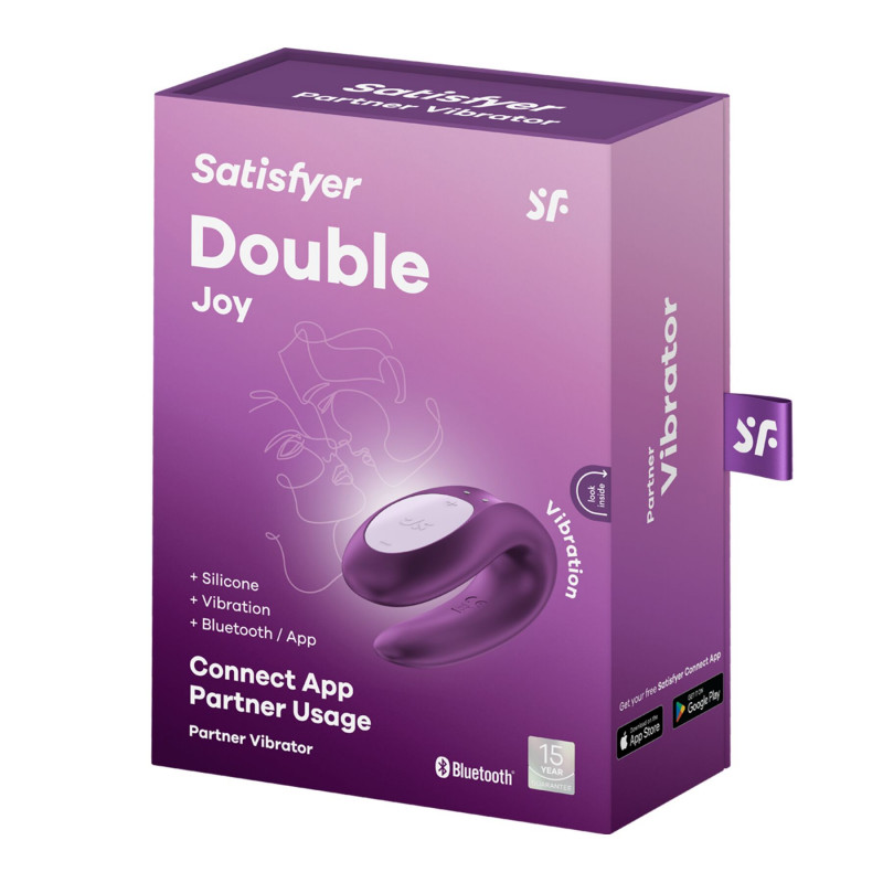 Смарт-вібратор Satisfyer Double Joy Violet та його елементи