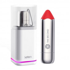 Вібропуля Leten The Second Blazing Red - потужна, водонепроникна з індукційною зарядкою