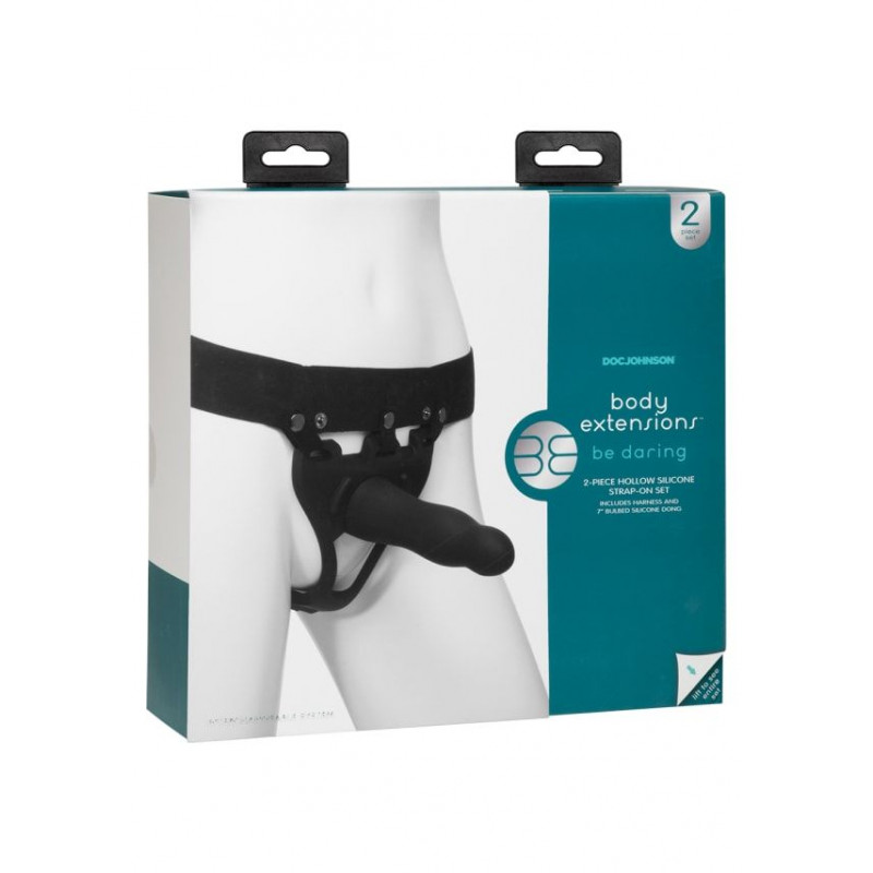 Страпон унісекс Doc Johnson Body Extensions - BE Daring, аксесуар для інтимної гри