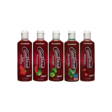 Набір змазок для орального сексу Doc Johnson GoodHead 5×29мл (полуниця, вишня, кавун, м'ята, яблуко) — Keks-Hub