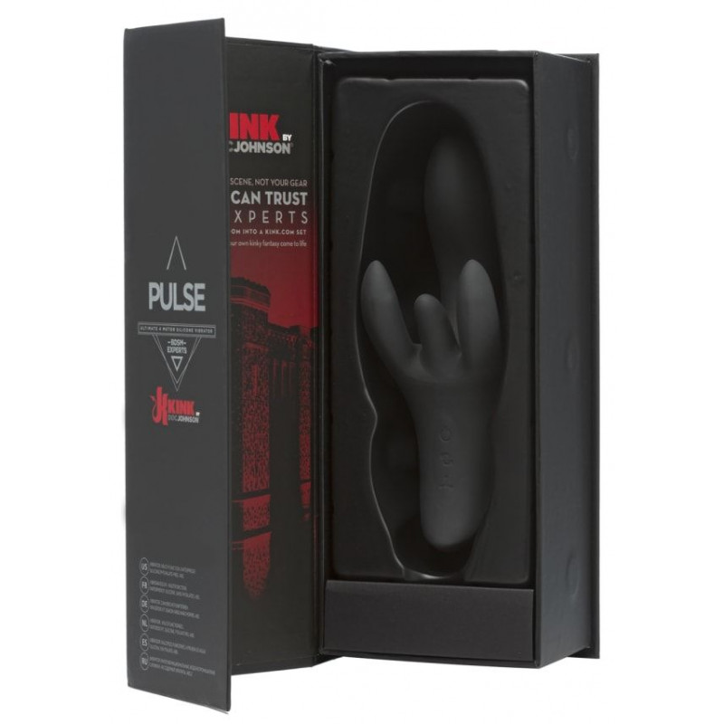 Вібратор-кролик Doc Johnson Kink Pulse Ultimate 4 Motor Silicone, текстура силікону, гладка поверхня