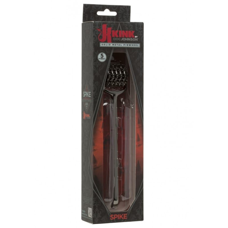 Колесо Вартенберга Doc Johnson Kink-Spike Metal Pinwheel, вид збоку, демонструє гострі зубці