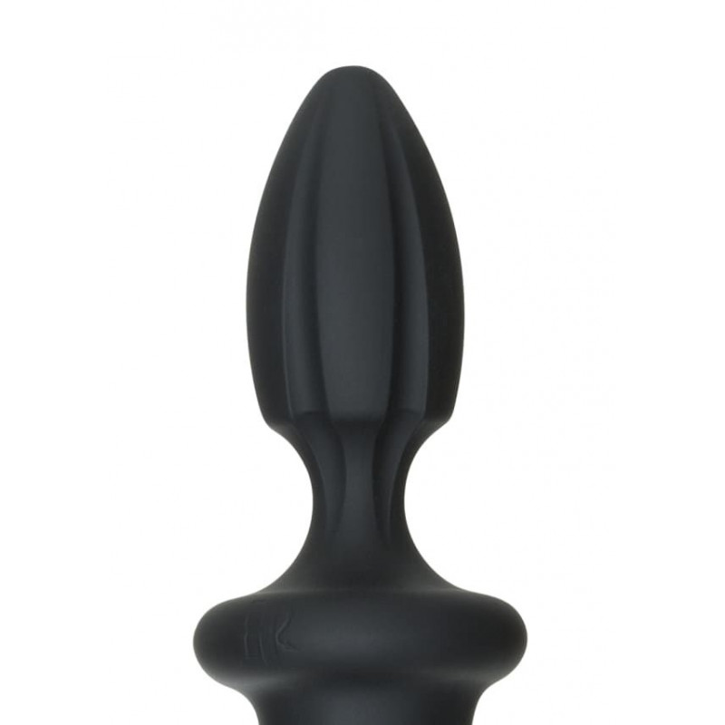 Анальний плаг ділдо Doc Johnson Kink Dual Density SECONDSKYN чорний, вид збоку