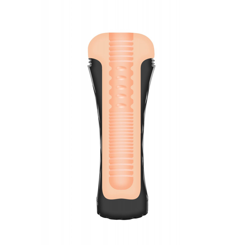 Анальний мастурбатор Real Body Real Cup Anus - вид збоку, що показує ергономічну форму та контури