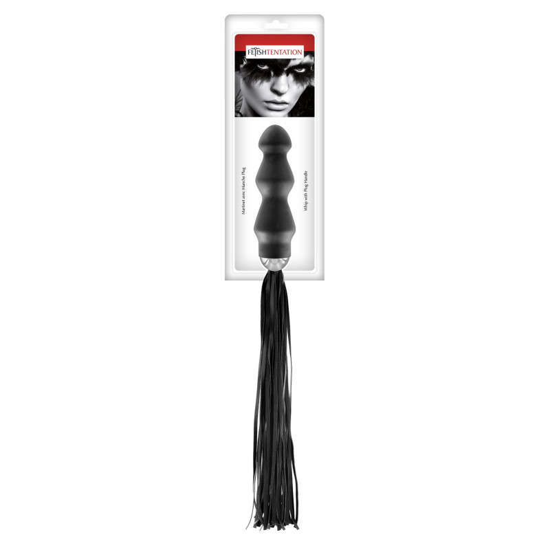 Флогер Fetish Tentation з анальним плагом-ручкою, вид збоку