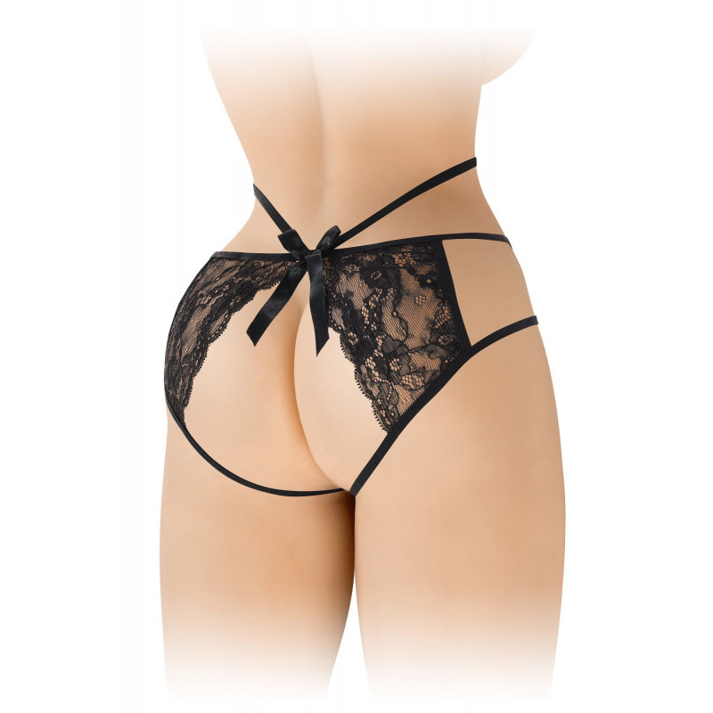 Трусики Fashion Secret Nadia Black з вишуканим мереживом, вид збоку