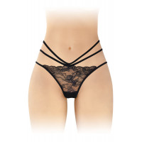 Трусики з відкритою попкою Fashion Secret Nadia Black