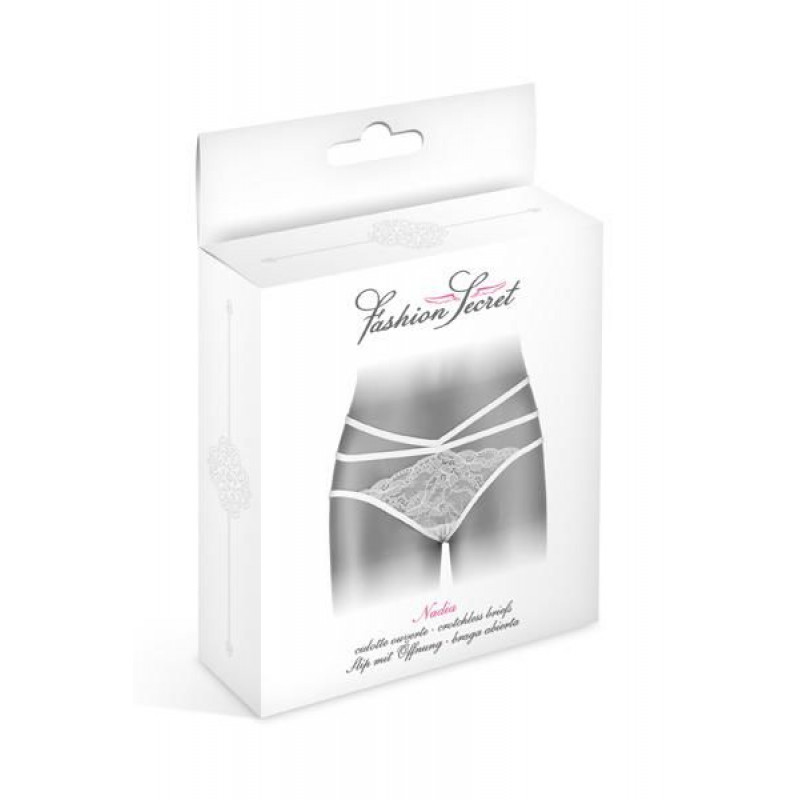 Упаковка трусиків Fashion Secret Nadia White - розкішний вигляд, бренд