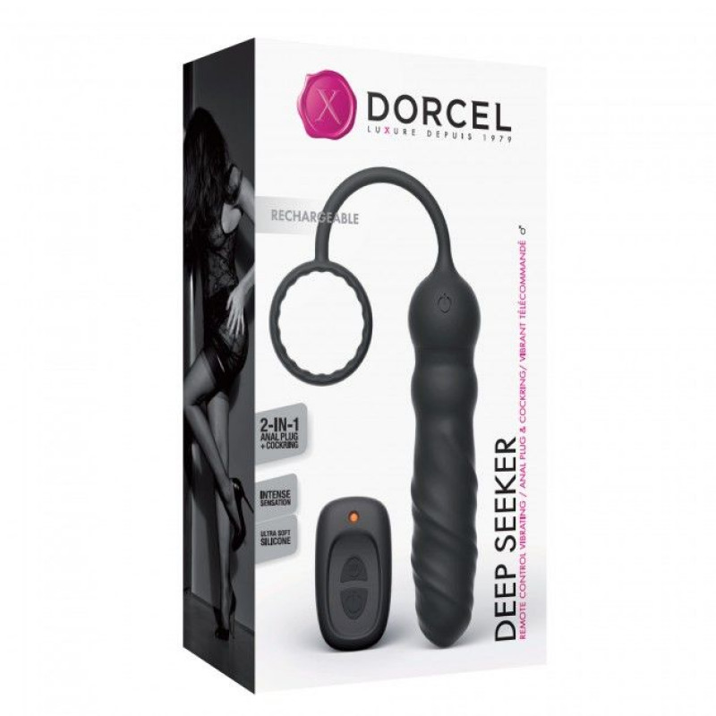 Текстура силікону анального вібратора Dorcel Deep Seeker, гладка та безпечна