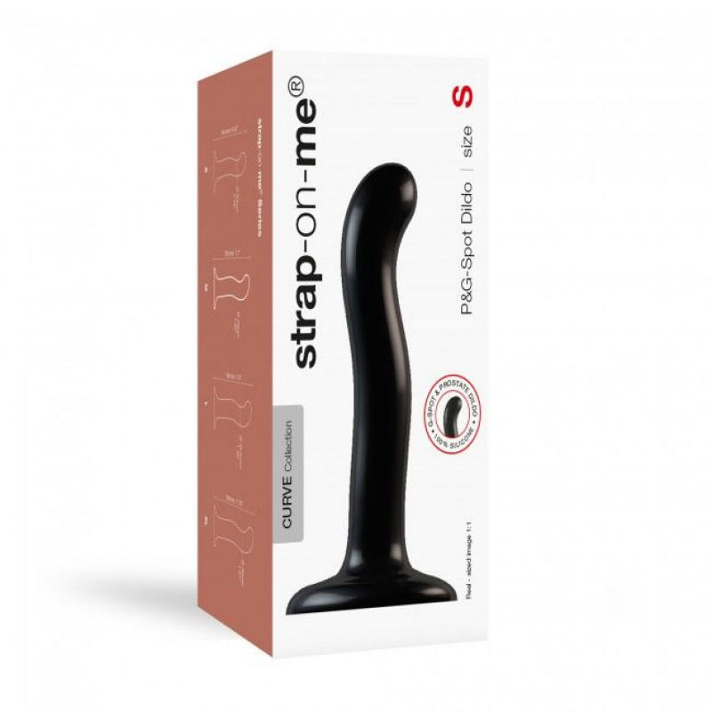 Силіконова насадка Strap-On-Me P&G-Spot Dildo (S) - загальний вигляд та деталі