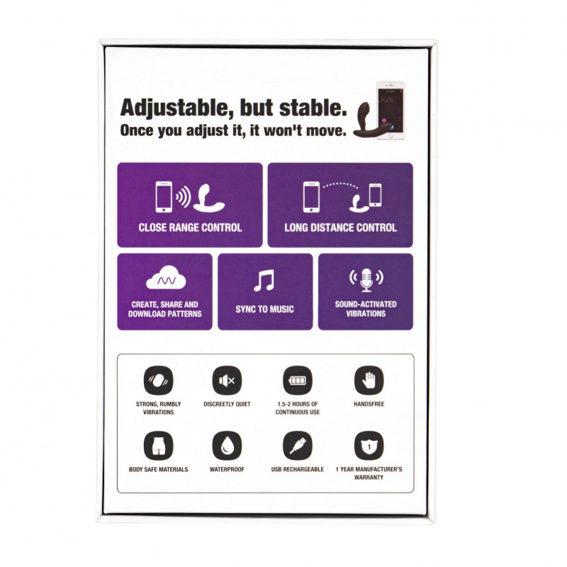 Смарт масажер простати Lovense Edge в роботі, демонструє його компактний розмір та функціональність