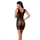 Сукня-сітка Passion BS073 black - деталі крою та оздоблення