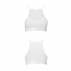 Прозора вставка спортивного топу Passion PS006 TOP L, white, крупним планом