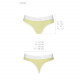Задня частина спортивних трусиків-стрінгів Passion PS007 L, жовті