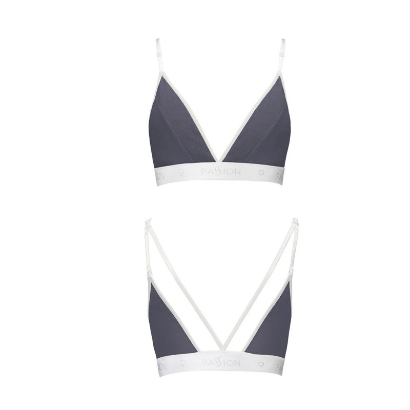 Спортивний топ Passion PS007 TOP XL темно-сірого кольору – деталі дизайну