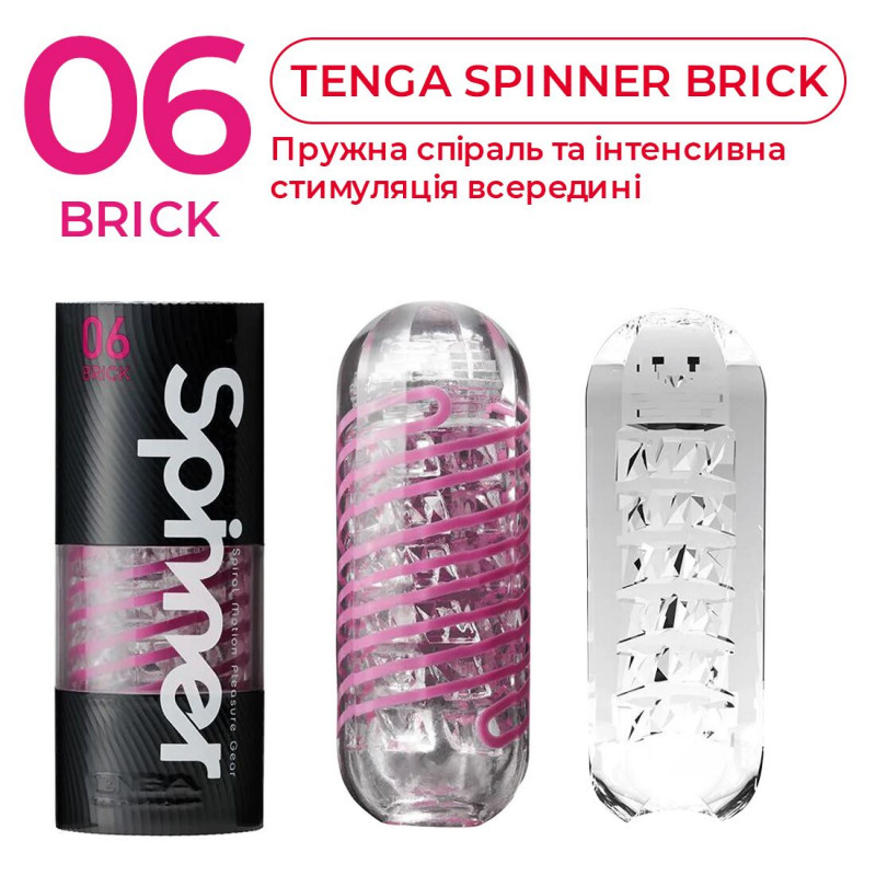 Текстура внутрішньої поверхні Tenga Spinner 06 Brick - детальний розгляд унікальних рельєфів