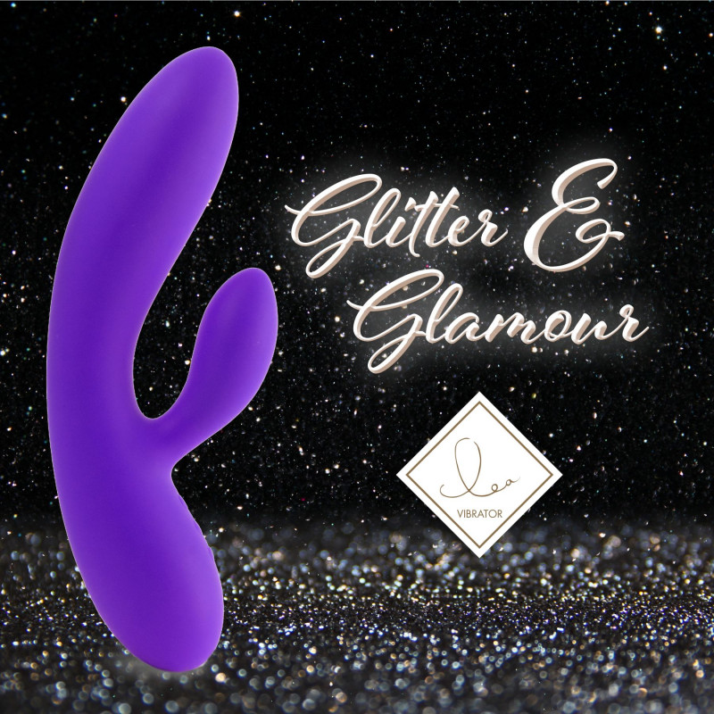 Вібратор кролик FeelzToys Lea Rabbit Medium Purple, акцент на гнучкій ніжці