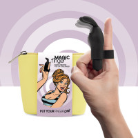 Вібратор на палець FeelzToys Magic Finger Black