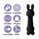 Текстура силікону мінівібратора FeelzToys Mister Bunny Black - приємна на дотик
