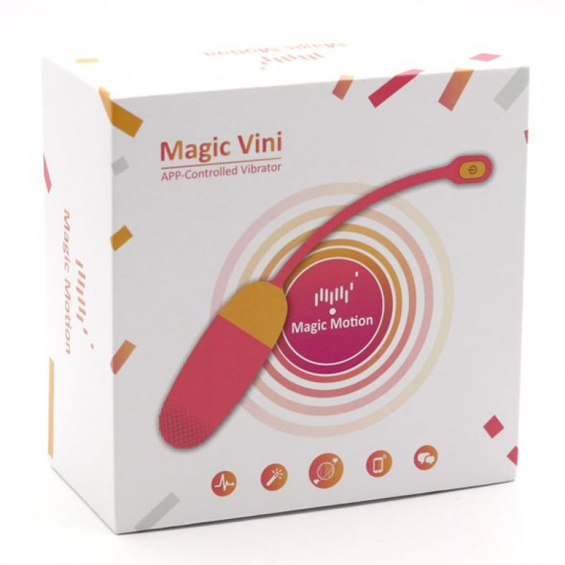 Magic Motion Vini Orange - детальний вигляд збоку, гладка силіконова текстура