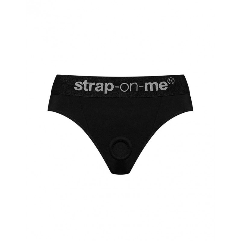 Макроснімок текстури тканини трусиків-стрінгів Strap-On-Me HEROINE HARNESS XL