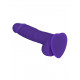Фалоімітатор Strap-On-Me SOFT REALISTIC DILDO Violet XL, вигляд збоку, демонструє реалістичну форму