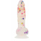 Фалоімітатор ADDICTION PARTY MARTY 7.5″ FROST & CONFETTI, 19 см, силікон - текстура