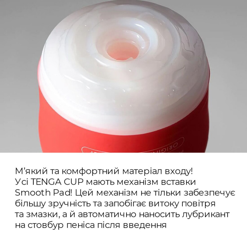 Мастурбатор Tenga Soft Case Cup Strong – елементи дизайну
